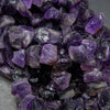 Purple Raw Amethyst Nuggets Shape Beads