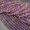 Ametrine and citrine beads.
