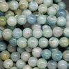 Multicolor aquamarine beads.