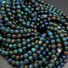 Round Azurite Malachite Beads.