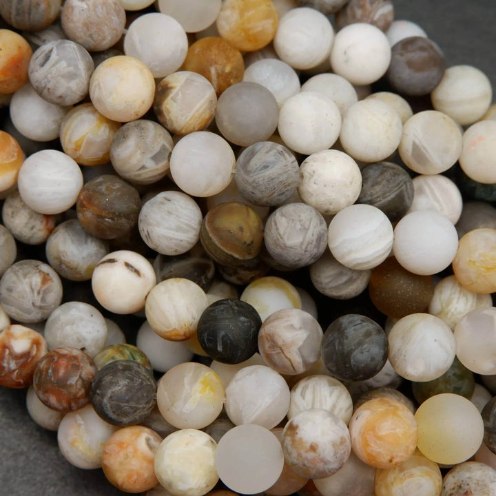 Bamboo Leaf Agate Beads