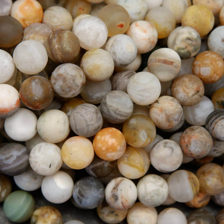 Bamboo Leaf Agate Beads