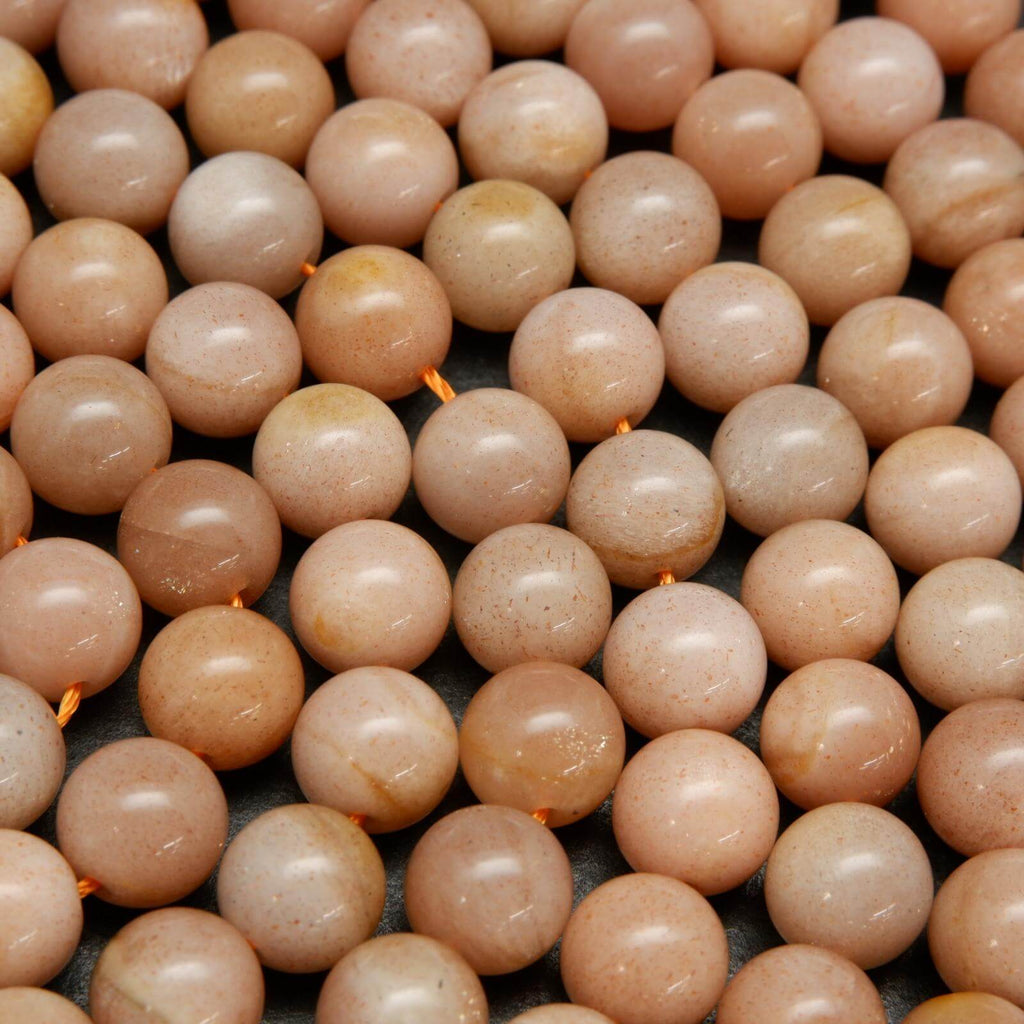 Peachy beige moonstone beads.