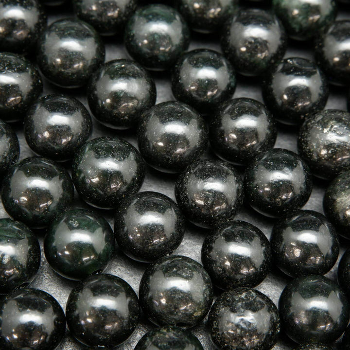 Black jade beads.