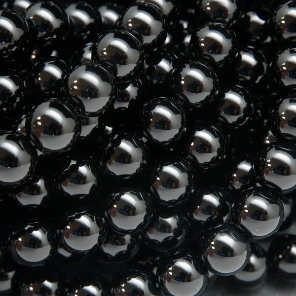 Crystal beads 12mm black beads 50pcs SZKRKU12002 - Manzuko