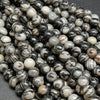 Black Picasso Large Hole Beads.