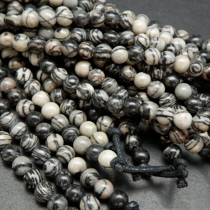 Black Picasso Large Hole Beads.