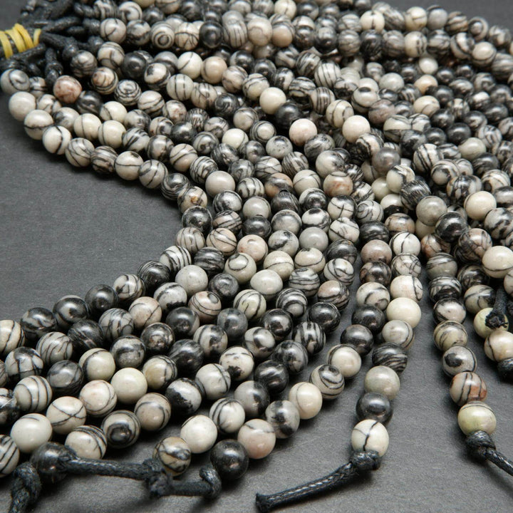 Black Picasso Large Hole Beads.