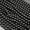 Black spinel beads.