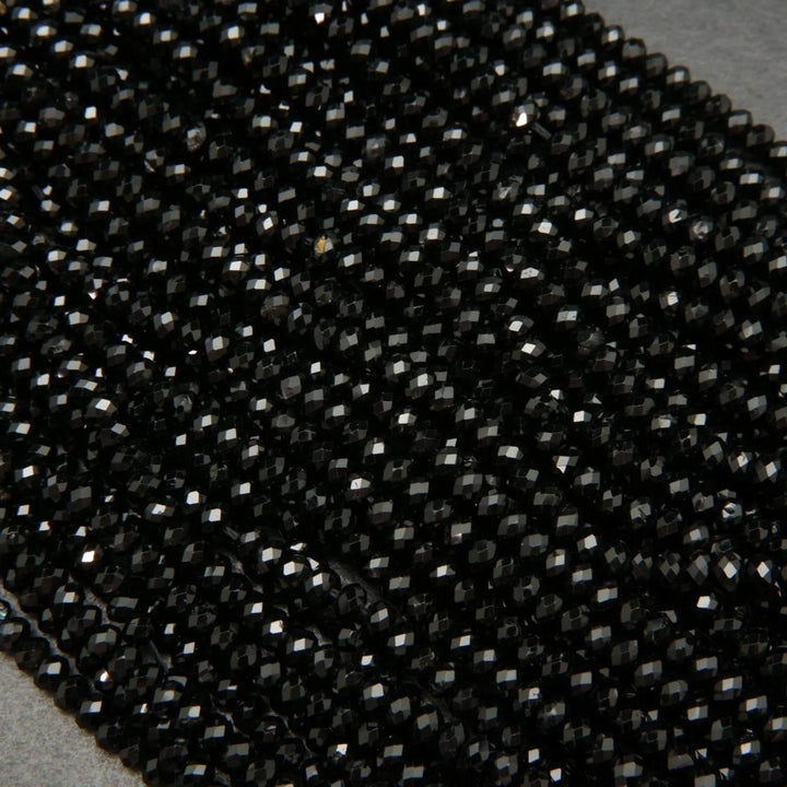 Black tourmaline beads.