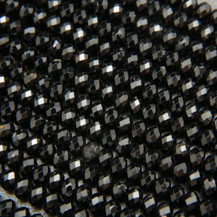Black tourmaline beads.