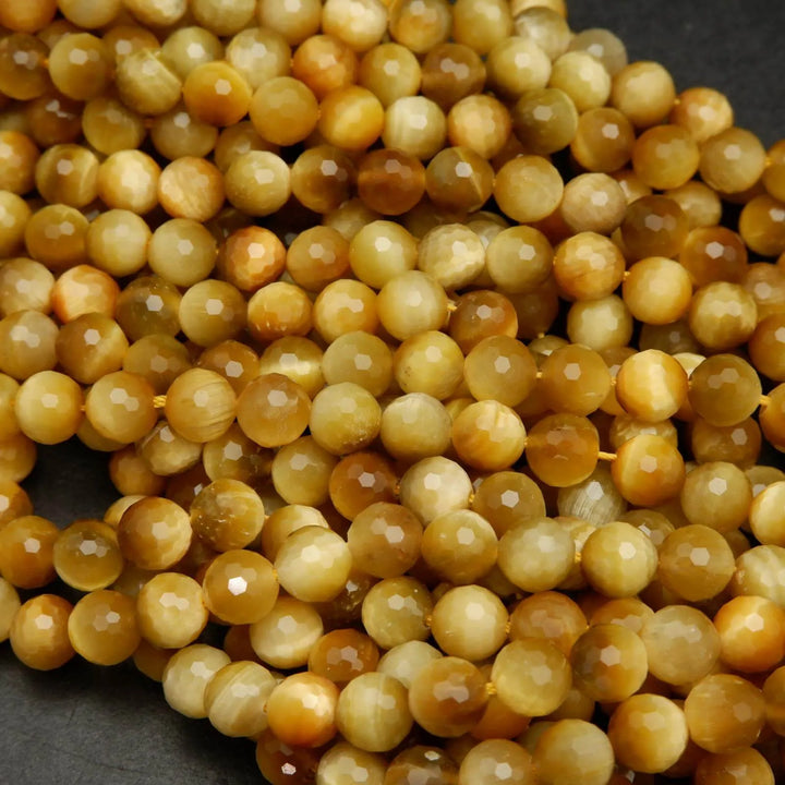 Blonde Golden Tiger Eye Beads.