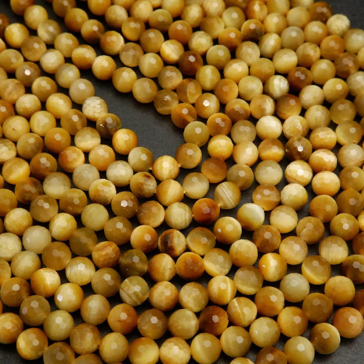 Blonde Golden Tiger Eye Beads.