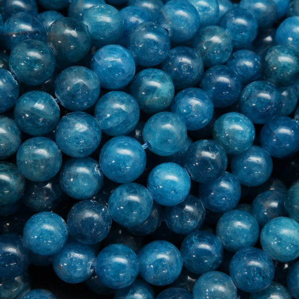 Natural Blue Apatite Faceted Rondelle Beads 5.5mm