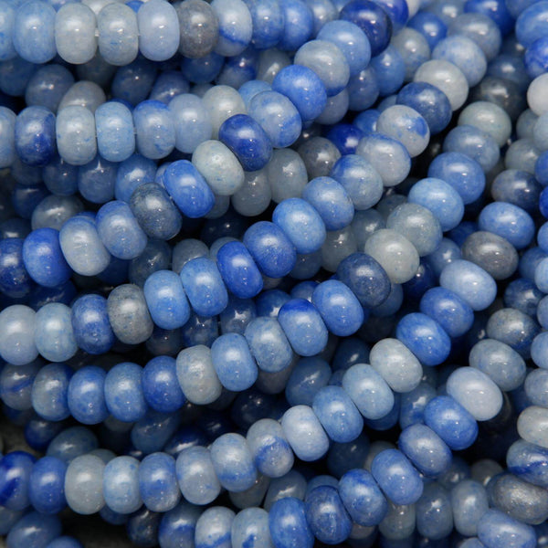 8*14mm Rondelle Beads,5mm Big Hole Natural gemstone Beads,Gemstone Donut  beads,large hole beads – Annies little things