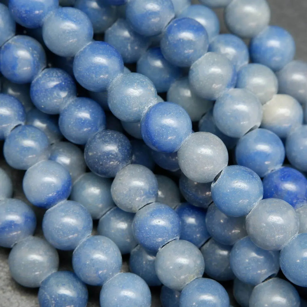 Blue aventurine large hole beads.