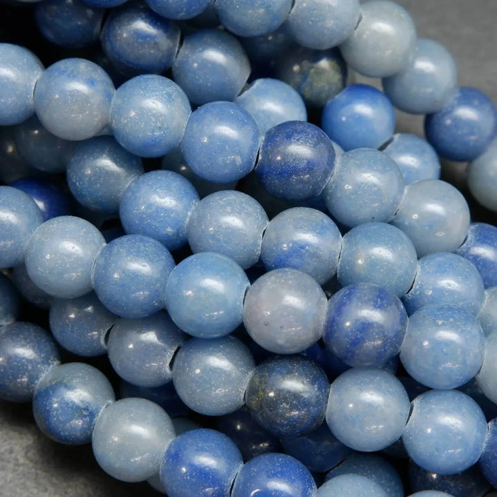 Blue aventurine large hole beads.