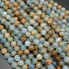 Blue calcite beads.