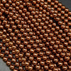 Bronze hematite beads.