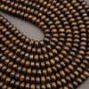 Brown bronzite beads.