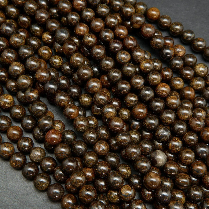 Brown Bronzite Beads