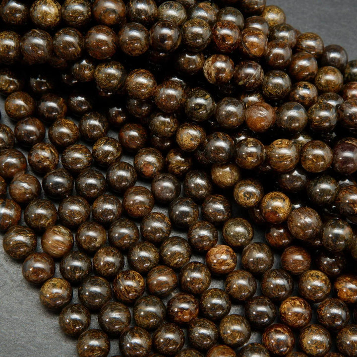Brown Bronzite Beads