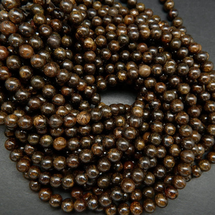 Brown Bronzite Beads