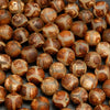 Brown Tibetan beads.