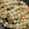 Green calcite beads.