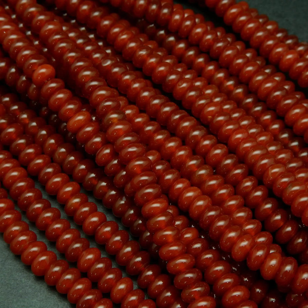 Carnelian beads.