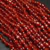 Red carnelian beads.