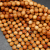 8mm Fragrant Raw Cedarwood Beads Full Strand 35 Strand Wood Beads