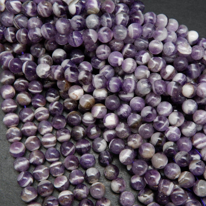 Chevron Amethyst Beads