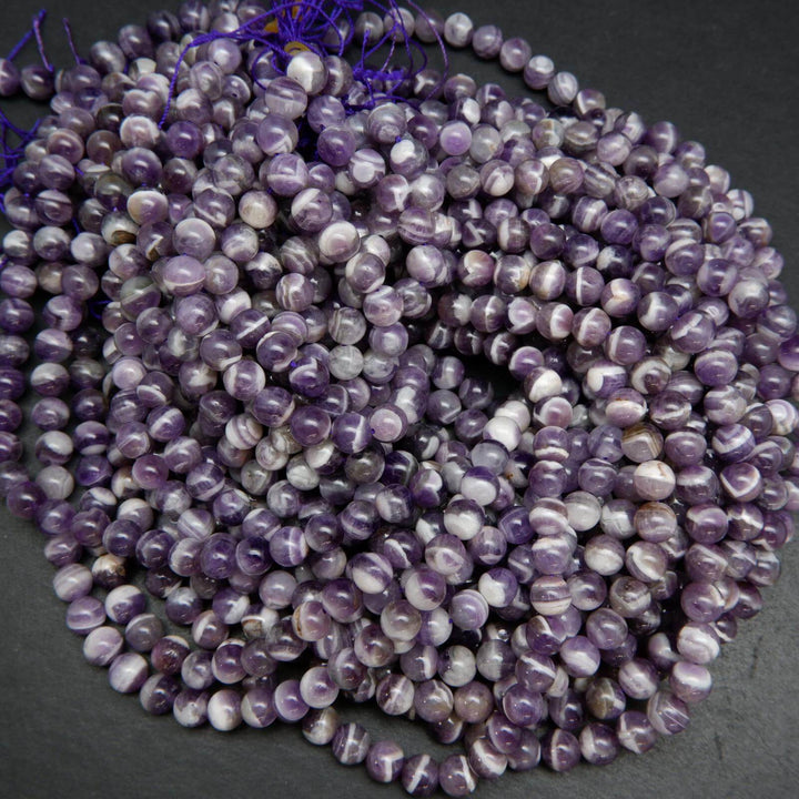 Chevron Amethyst Beads