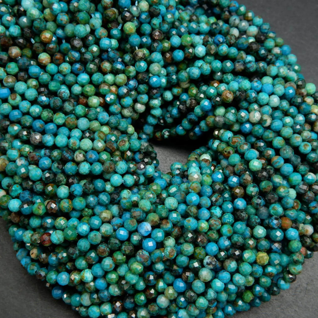 Blue and green chrysocolla beads.