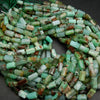 Chrysoprase beads.