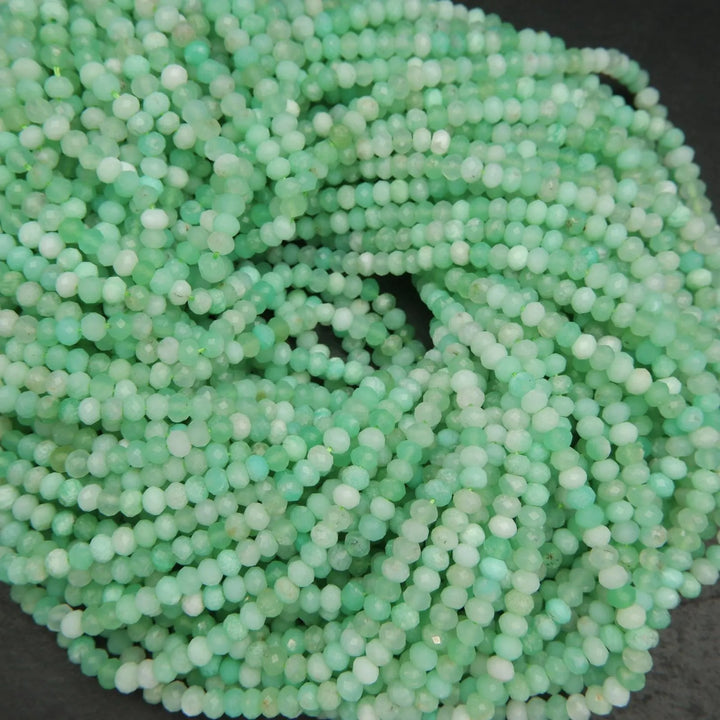 Green Chrysoprase beads.