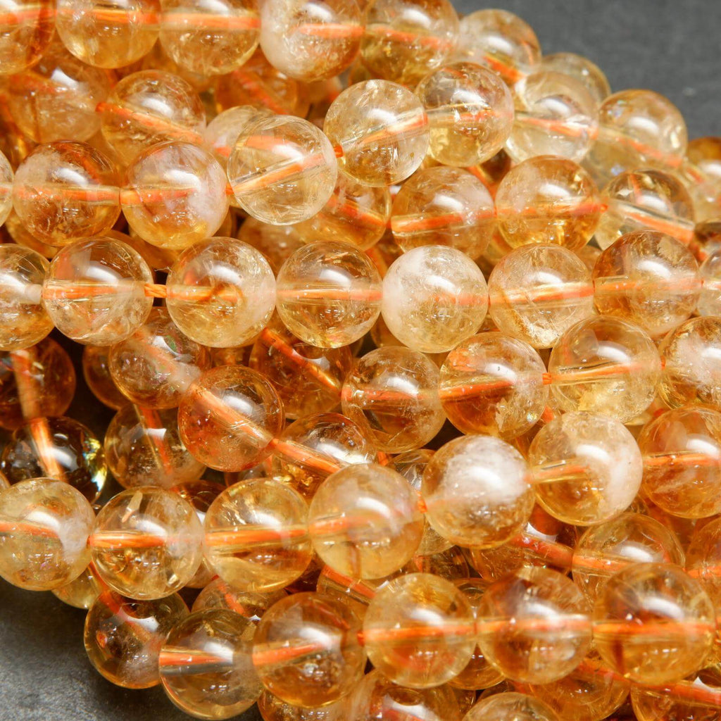 Honey Citrine Beads.