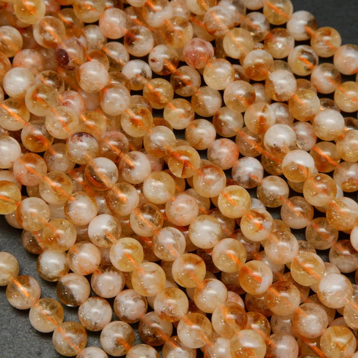 Orange citrine beads.