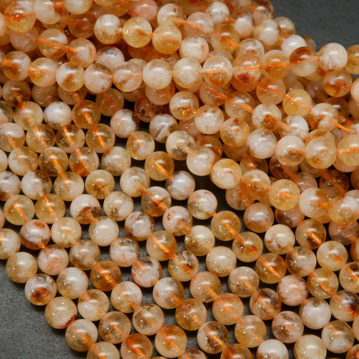 Orange citrine beads.