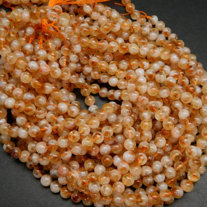 Orange citrine beads.