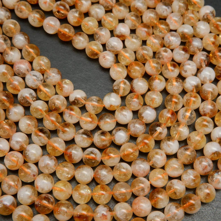 Orange citrine beads.