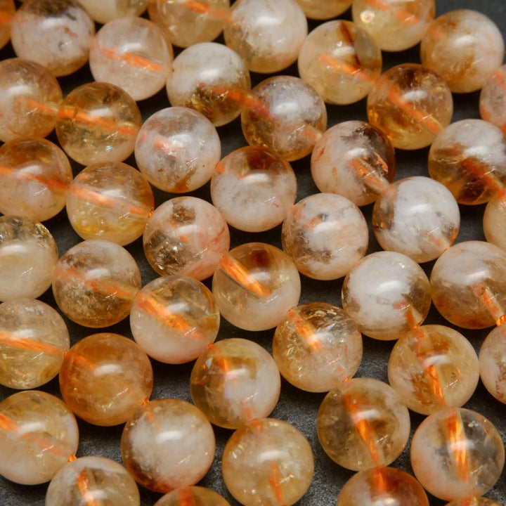 Orange citrine beads.
