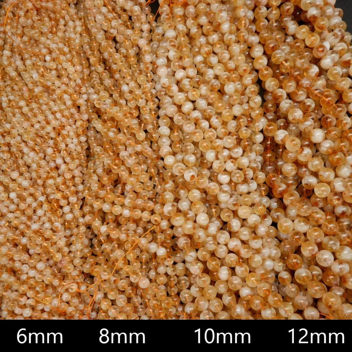 Orange citrine beads.