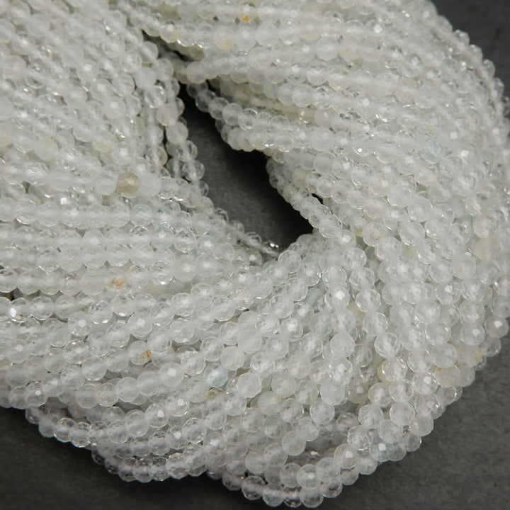 Clear topaz beads.
