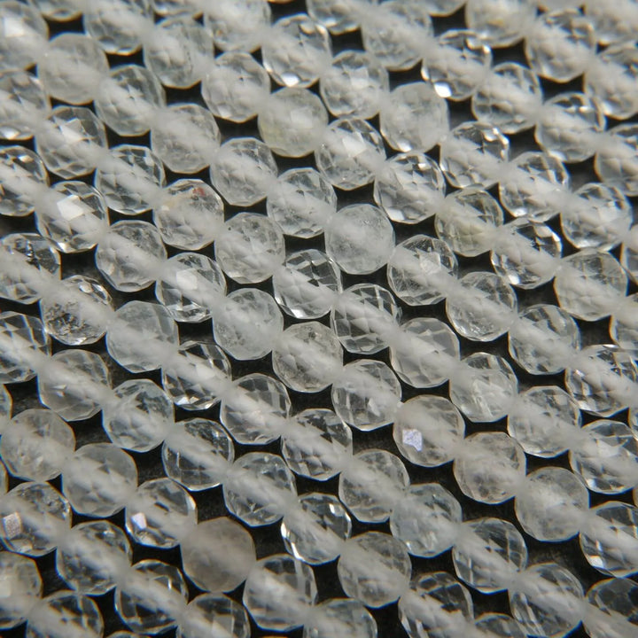 Clear topaz beads.