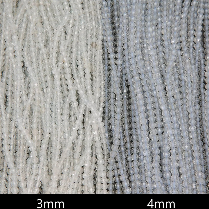 Clear topaz beads.