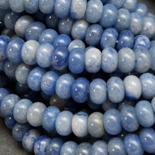 Blue Aventurine · Smooth · Rondelle · 6mm, 8mm, Bead, Tejas Beads