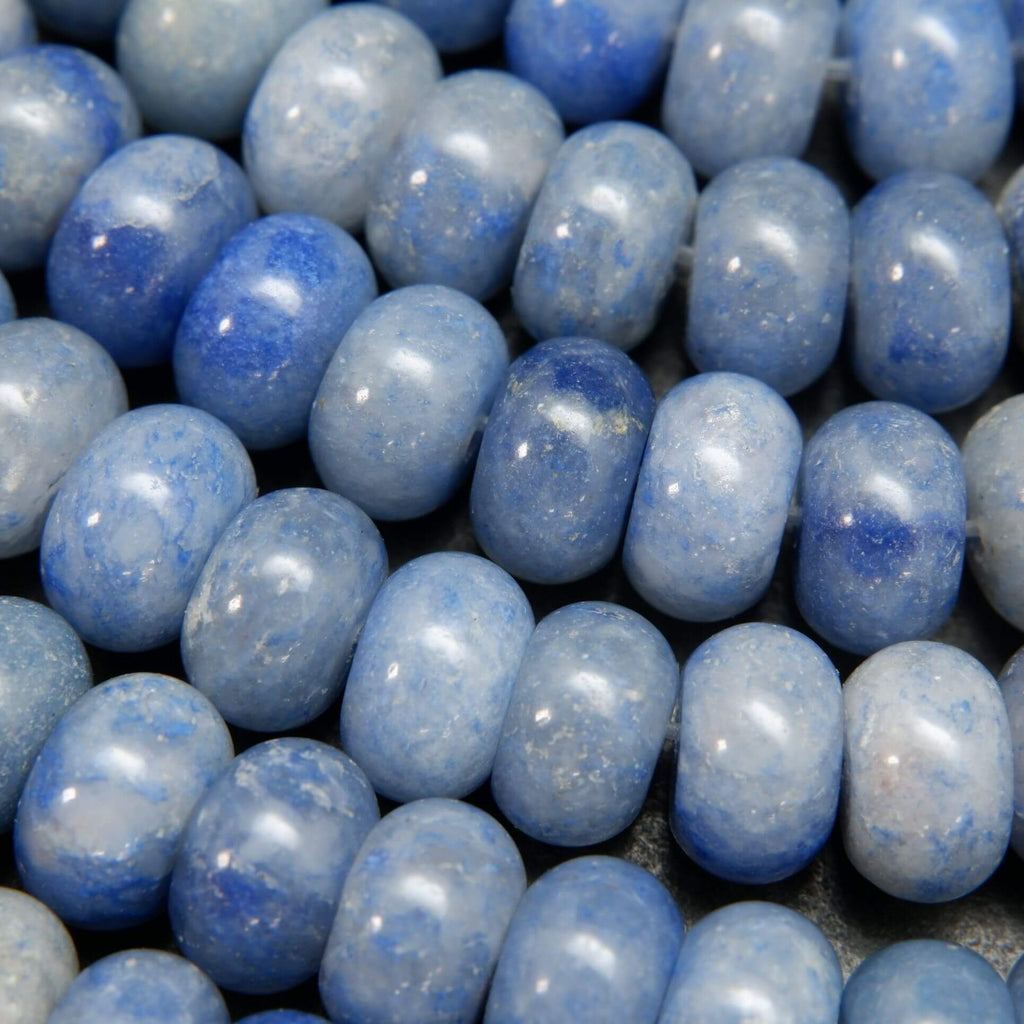 Blue Aventurine · Smooth · Rondelle · 6mm, 8mm, Bead, Tejas Beads