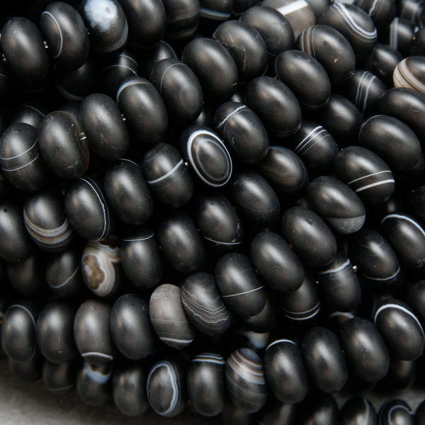 Rondelle Shape Sardonyx Agate Beads For Handmade Jewelry Making